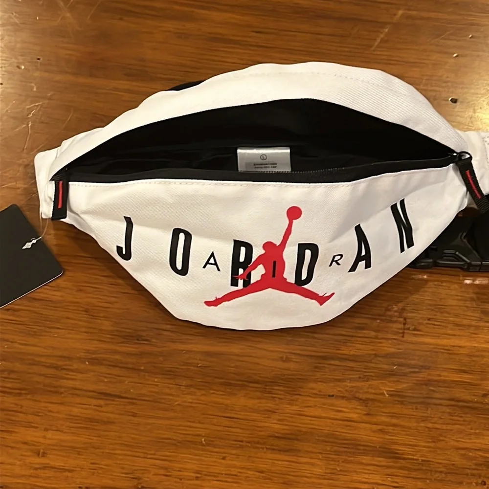 Nike Air Jordan Fanny Waist Pack Belt Bum Bag Shoulder new White Black